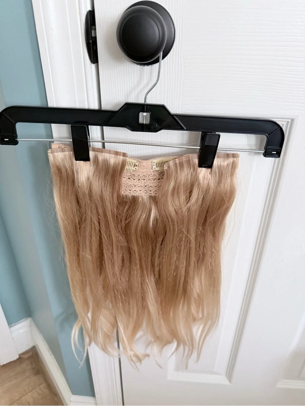 Luxy blonde halo hair extension
